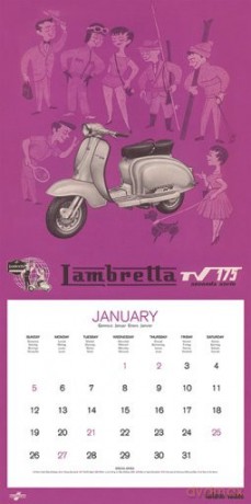 Lambretta - kalendarz 2014 [KALENDARZ]