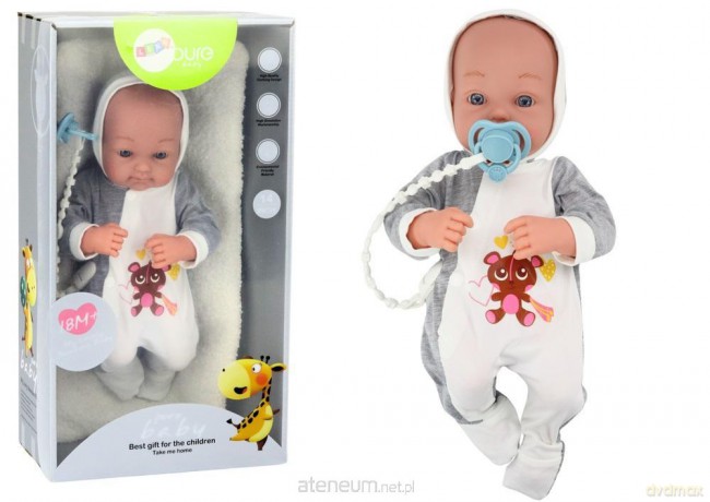 Lalka ze smoczkiem + akcesoria 35 cm