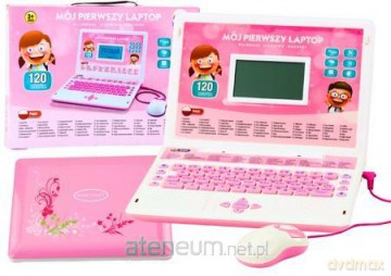Laptop interaktywny 60 funkcji różowy