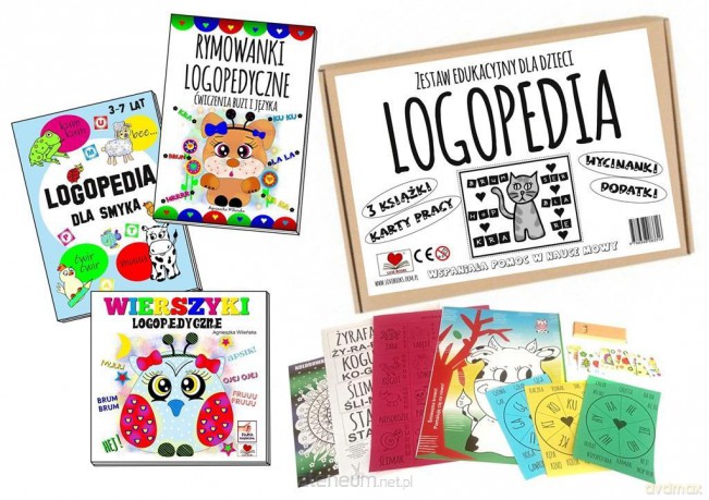 Logopedia. Zestaw edukacyjny dla dzieci - Agnieszka Wileńska [KSIĄŻKA]