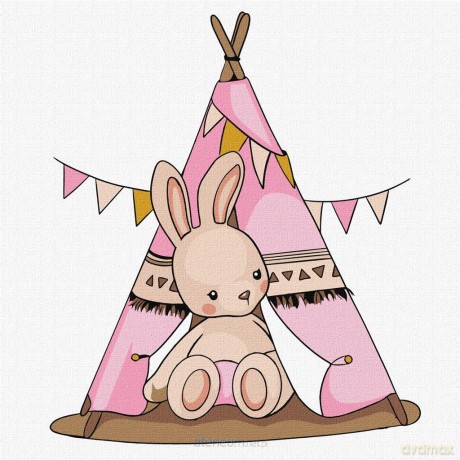 Malowanie po numerach - Baby Rabbit in the... Kids