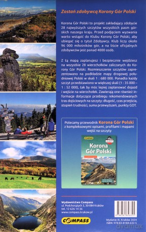 Mapa - Korona Gór Polski