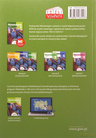 Matematyka SP 5 Z plusem zbiór zadań - P. Zarzycki, K. Zarzycka [KSIĄŻKA]