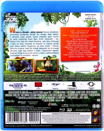Rio 2 3D [Blu-Ray 3D]+[Blu-Ray]