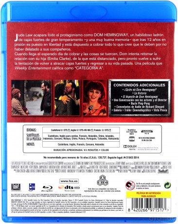 Dom Hemingway [Blu-Ray]