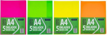 Okładka A4 Neon Line nieregulowana (5szt)