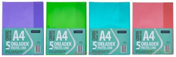 Okładka A5 Pastel Line nieregulowana (5szt)