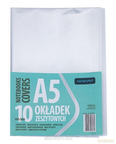 Okładka zeszytowa A5 bezbarwna (10szt)
