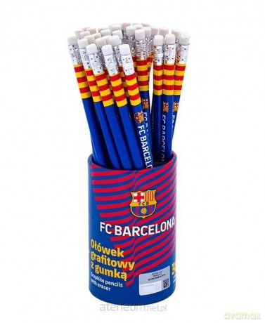 Ołówki grafitowe z gumką FC Barcelona (36szt)