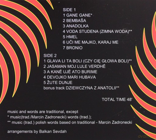 Balkan Sevdah: Akustik (digipack) [CD]