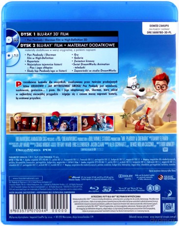 Pan Peabody i Sherman 3D [Blu-Ray 3D]+[Blu-Ray]