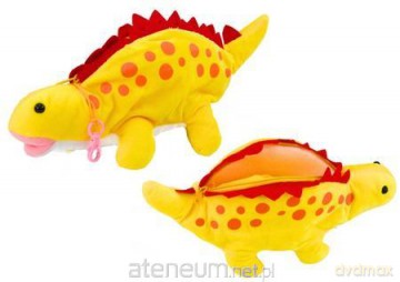Piórnik pluszowy dinozaur żółty