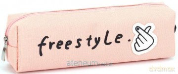 Piórnik tuba mała Freestyle róż