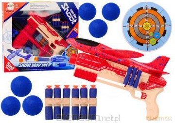 Pistolet na strzałki kulki piankowe 5w1