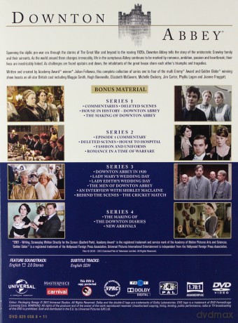 Downton Abbey Sezony 1-4 [15DVD]