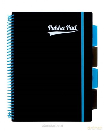 Project Book Black B5/200K kratka niebieski (3szt)