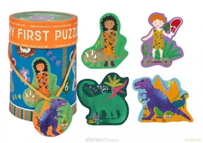 Puzzle dla początkujących dinozaury 4w1 [PUZZLE]