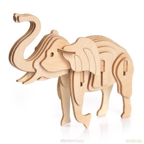 Puzzle Drewniane 3D Słoń