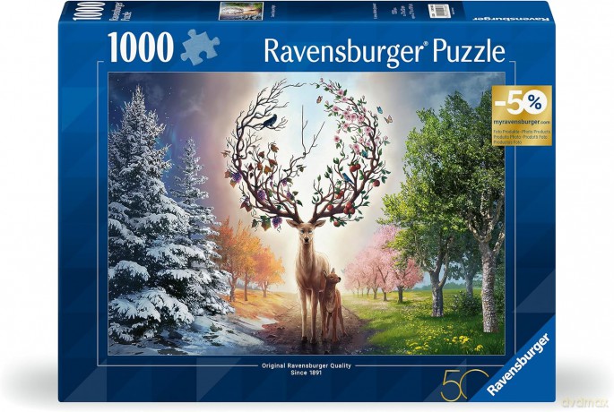 REVENSBURGER 1000 el. Jeleń 50 el. urodziny [PUZZLE]
