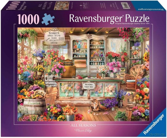 REVENSBURGER 1000 el. Kot w kwiaciarni [PUZZLE]
