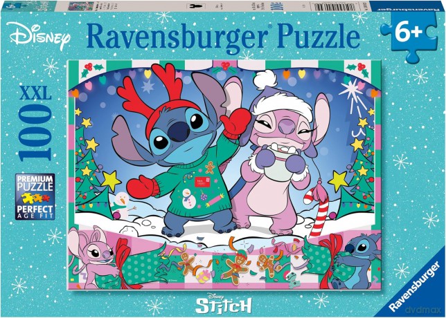 REVENSBURGER 2D 100 el. Disney Stitch Święta [PUZZLE]