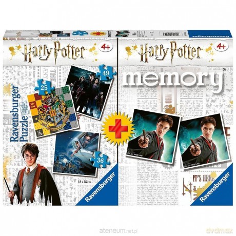 REVENSBURGER 2D 3w1 + memory Harry Potter [PUZZLE]
