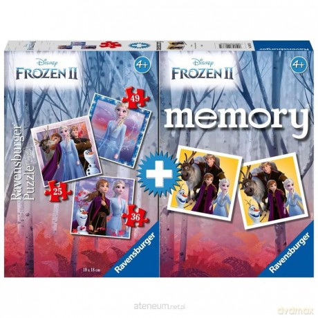 REVENSBURGER 2D 3w1 + memory Kraina Lodu [PUZZLE]