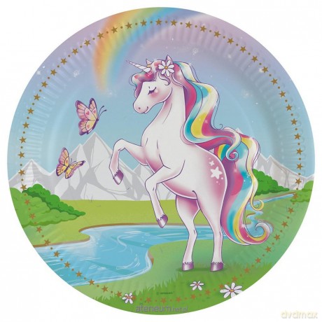 Talerze owalne papierowe 23 cm 8szt