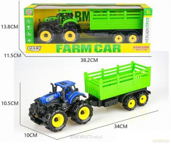 Traktor rolniczy z przyczepą