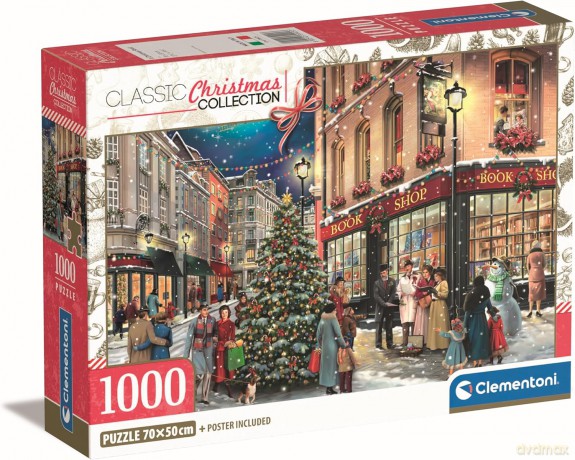 CLEMENTONI 1000 el. Compact Christmas Collection [PUZZLE]