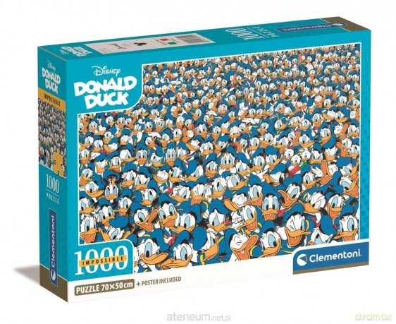 CLEMENTONI 1000 el. Compact Impossible Puzzle! Donald Duck [PUZZLE]