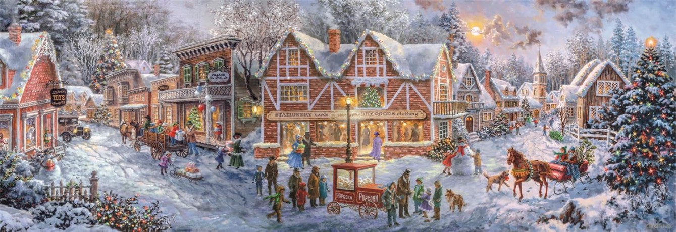 CLEMENTONI 1000 el. Panorama Compact Christmas Collection [PUZZLE]