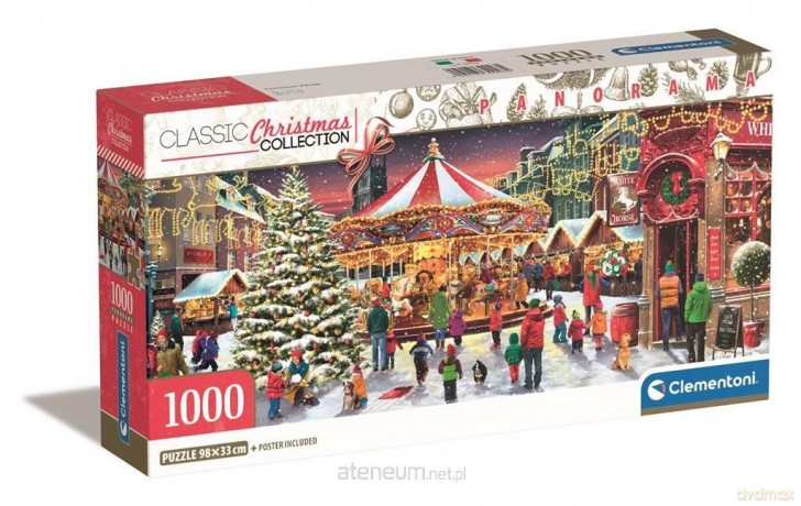 CLEMENTONI 1000 el. Panorama Compact Christmas Collection [PUZZLE]