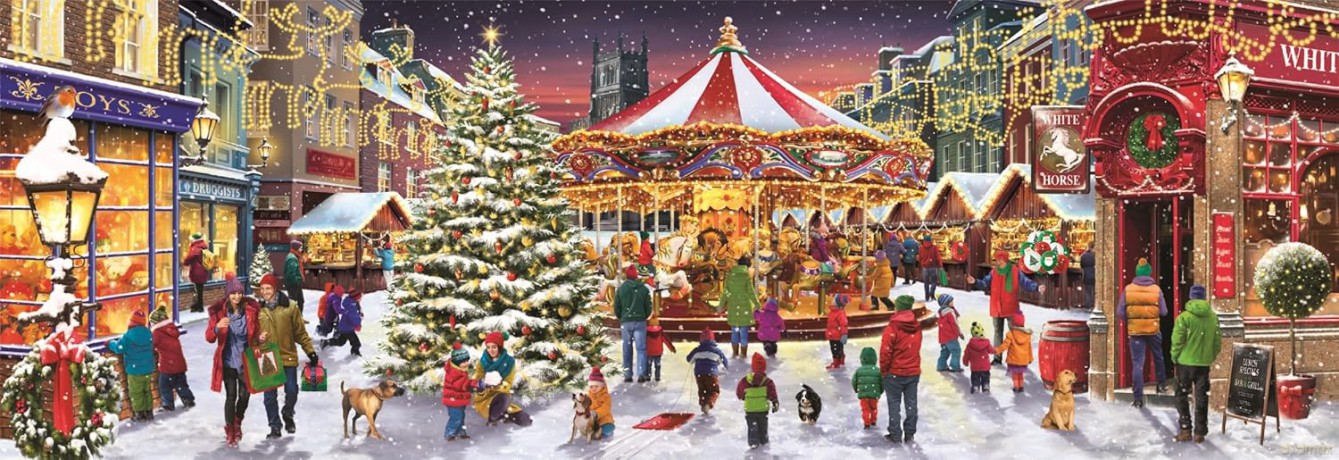 CLEMENTONI 1000 el. Panorama Compact Christmas Collection [PUZZLE]