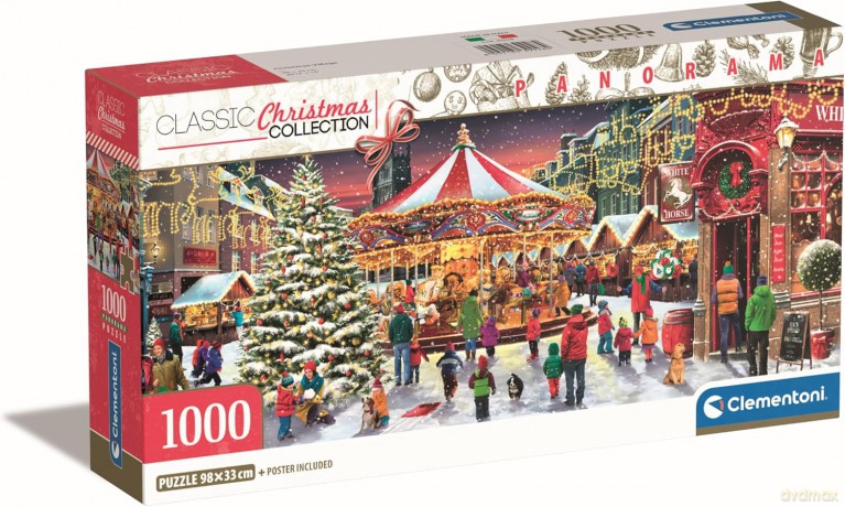 CLEMENTONI 1000 el. Panorama Compact Christmas Collection [PUZZLE]