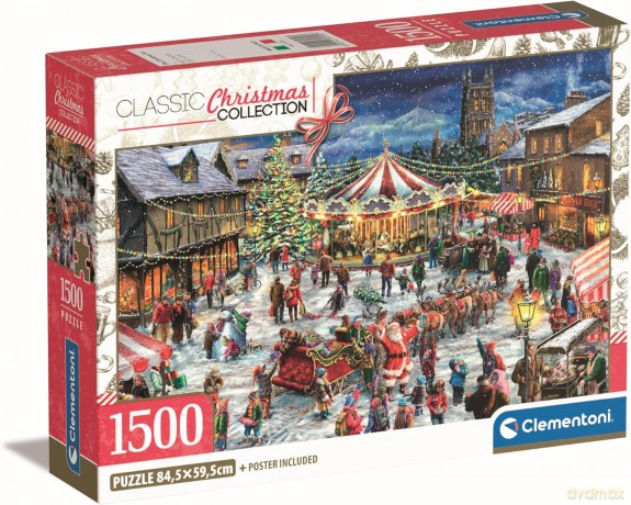 CLEMENTONI 1500 el. Compact Christmas Collection [PUZZLE]