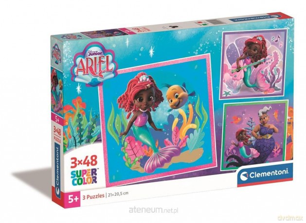 CLEMENTONI 3x48 el. Super Kolor Ariel [PUZZLE]
