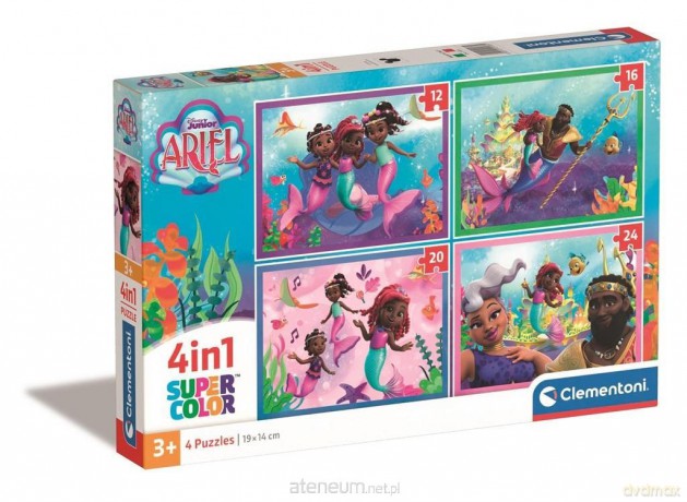 CLEMENTONI  4w1 Super Kolor Ariel [PUZZLE]