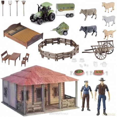 Zestaw farma domek rolnika DIY [FIGURKA]