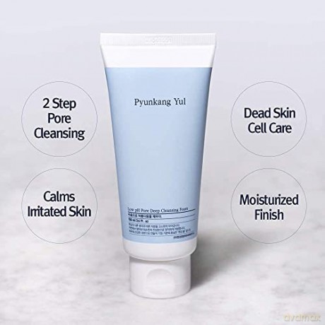 (PKY) Pyunkang Yul Low pH Pore Deep Cleansing Foam, Porenreiniger mit flauschigen Mikroblasen, AHA, Zaubernuss, Reizfrei, Koreanische Hautpflege 100ml