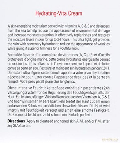 3LAB Hydrating-vita Cream, 1er Pack (1 x 58 ml)
