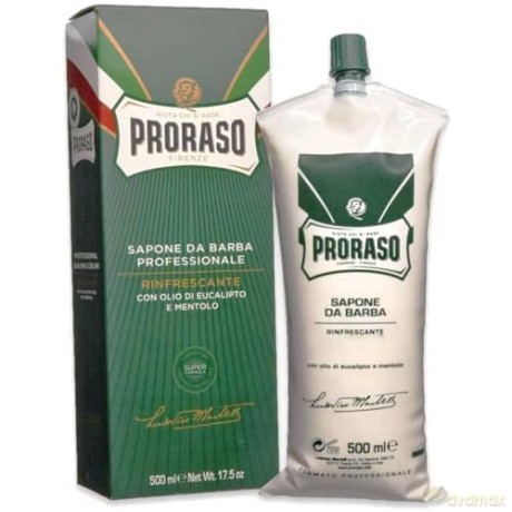 3x Proraso Rasierseife Tube seife shaving soap Eukalyptusöl und Menthol 500 ml