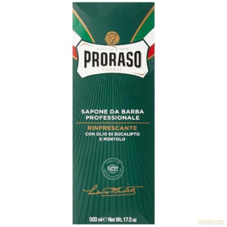 3x Proraso Rasierseife Tube seife shaving soap Eukalyptusöl und Menthol 500 ml
