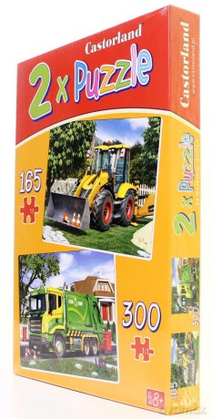 CASTOR 2w1 70+120 Koparka i śmieciarka 021130  [PUZZLE]