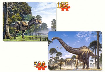 CASTOR 2w1 300+165 Dinozaury 021147  [PUZZLE]