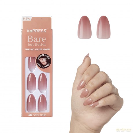 Adhesive nails ImPRESS Bare but Better MA - Serenity 30 pcs