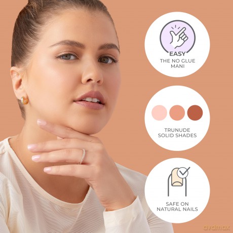 Adhesive nails ImPRESS Bare but Better MA - Serenity 30 pcs