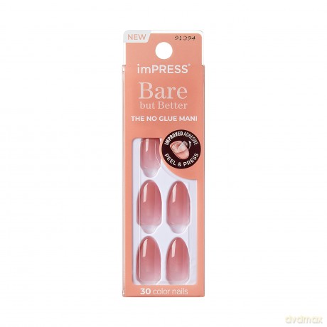 Adhesive nails ImPRESS Bare but Better MA - Serenity 30 pcs