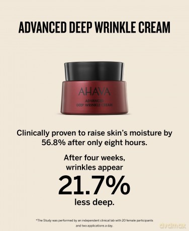 AHAVA Advanced Deep Wrinkle Cream - Anti-Aging Gesichtscreme für Frauen und Männer - Reduziert Falten und feine Linien - 50ml