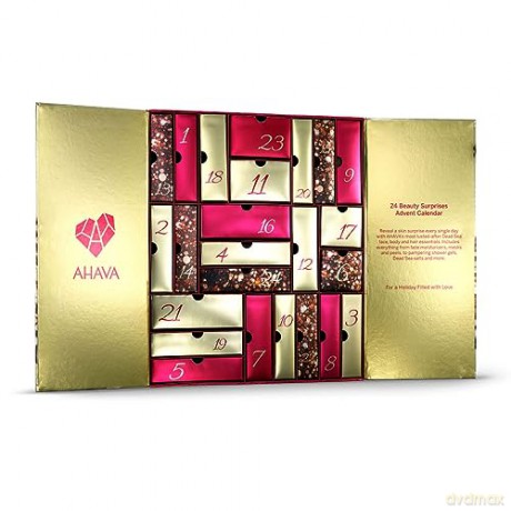AHAVA Feiertags Sets | Das Abenteuer-Geschenkset - 24 Tage Beauty-Überraschungen Adventskalender für ein Fest der Liebe und des Strahlens